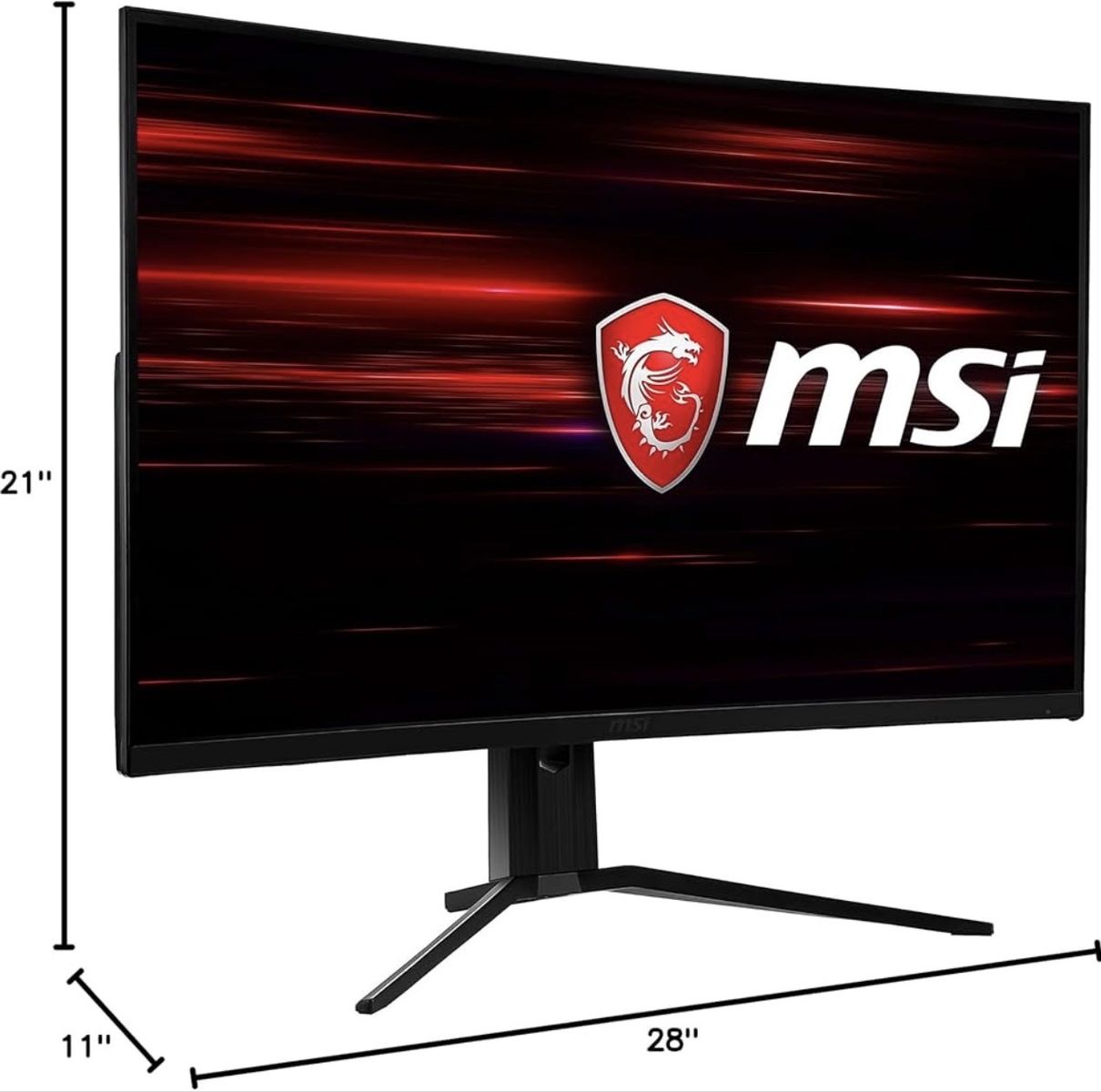 MSI Optix G27C4 27" Curved Gaming Monitor 165Hz 1ms Full HD 1080p AMD FreeSync