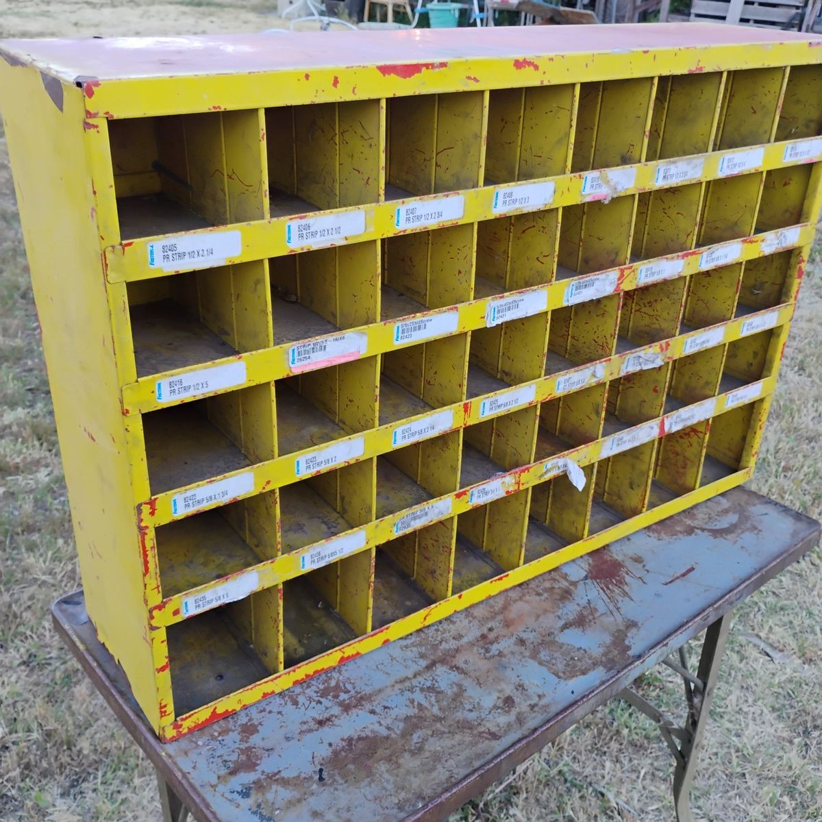 Vintage Steel, Pigeon Hole, Part's, Bolt Bin 40 Ho