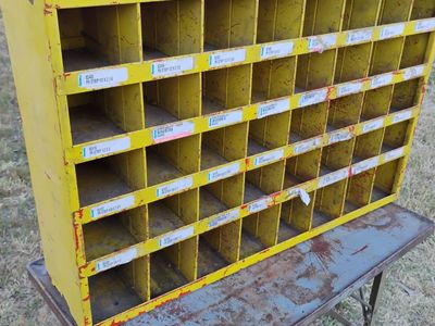 Vintage Steel, Pigeon Hole, Part's, Bolt Bin 40 Ho