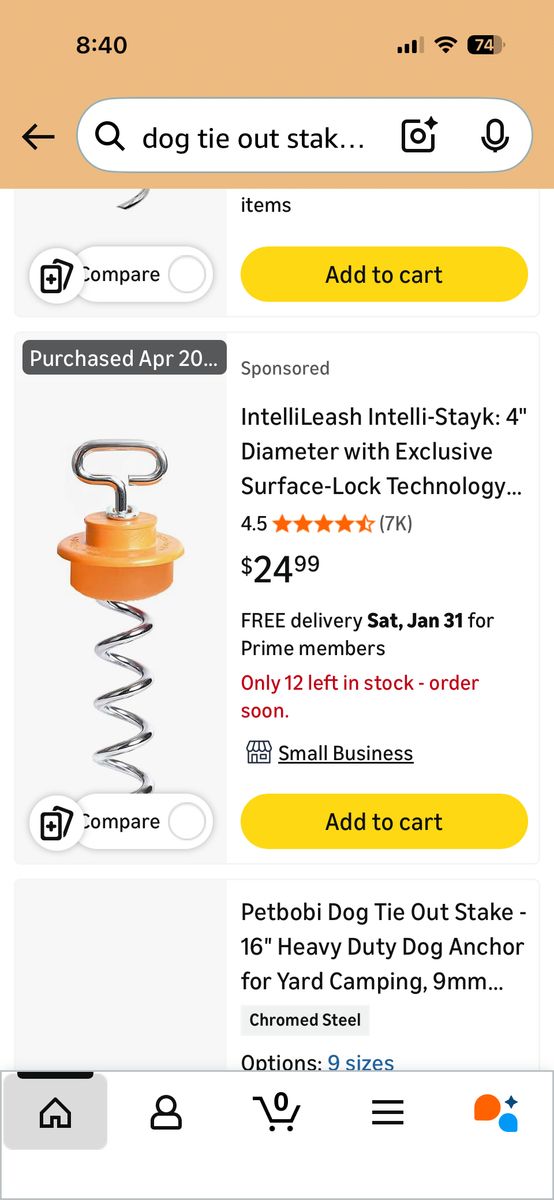 Brand New Dog Tie-Out Leash With Surface Lock!!