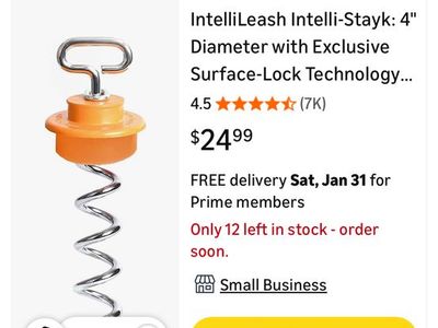 Brand New Dog Tie-Out Leash With Surface Lock!!