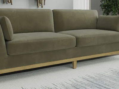 PIONEER DAY SALE – Thomasville Mokena Fabric Sofa with Storage