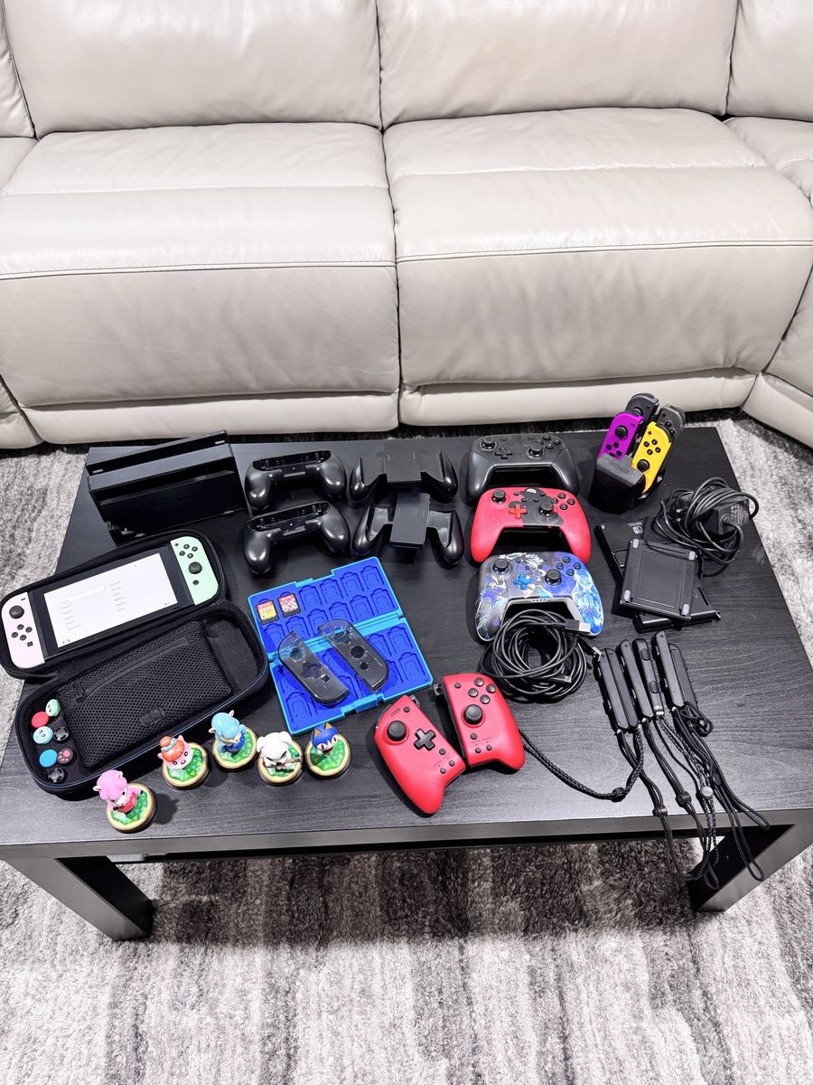 Nintendo Switch HUGE Bundle + Games, Pro Controller & Extras
