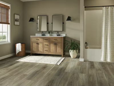 Bruce redefine Fox Den Waterproof Click Lock Vinyl Tile Flooring