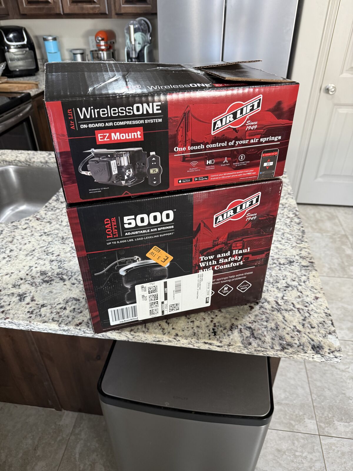 Air Lift load lifter 5000 rear air bags w/ compressor