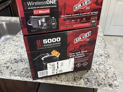 Air Lift load lifter 5000 rear air bags w/ compressor