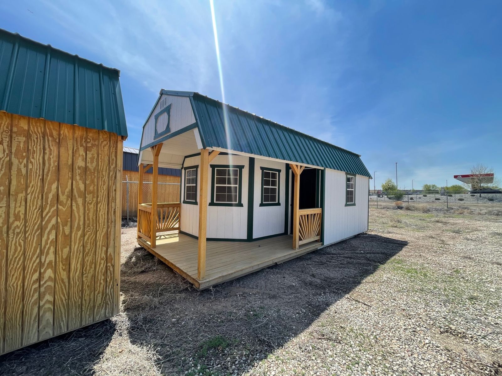 Save on this 12x24 Lofted Barn with a Deluxe Playhouse Package