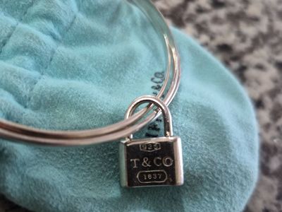 Tiffany & Co. 1837 Padlock Triple Bangle Bracelet