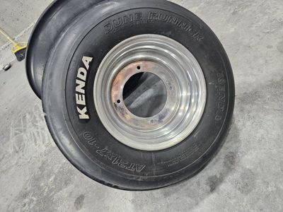 Kenda Dune Runner ATV Front Tires AT21x7-10 on Aluminum Wheels - Pair they fit a Yamaha and maybe other wheelers