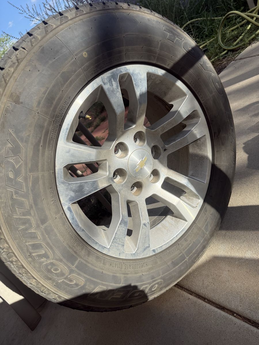 18 inch chevy rims and tiers