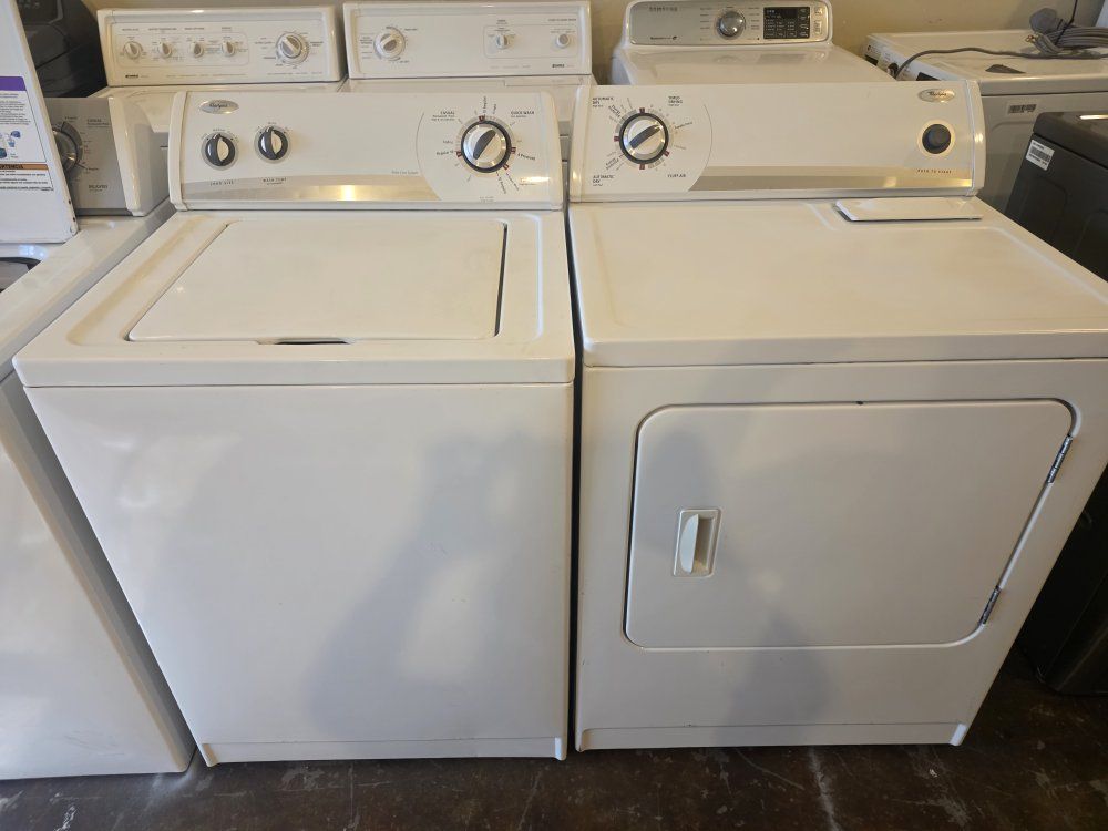 whirpool washer and electric dryer