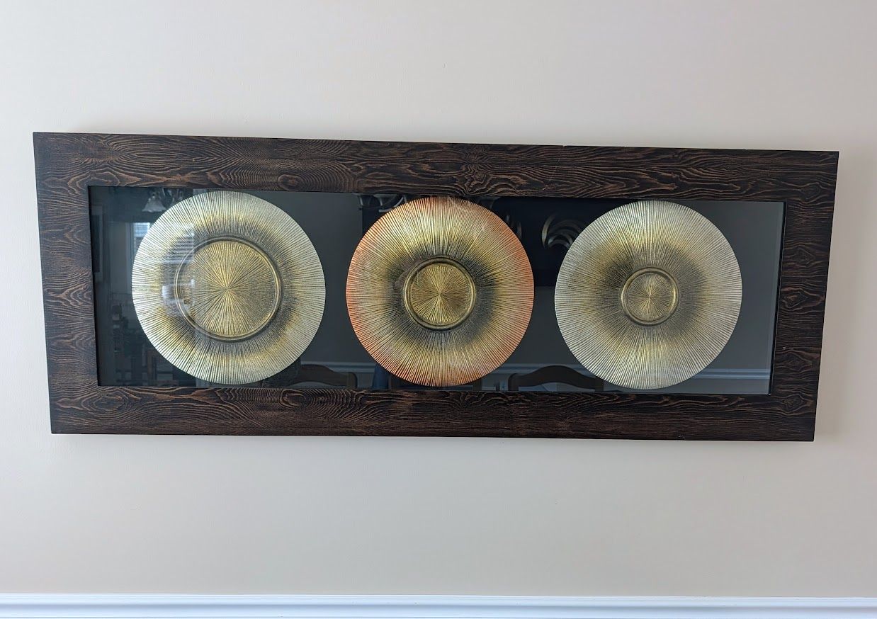 Mixed-Metal Radiance Triptych Shadow Box