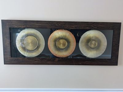 Mixed-Metal Radiance Triptych Shadow Box