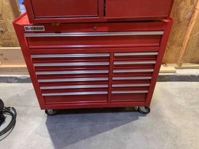 Red Rolling Toolbox And Topper For Sale Or Trade