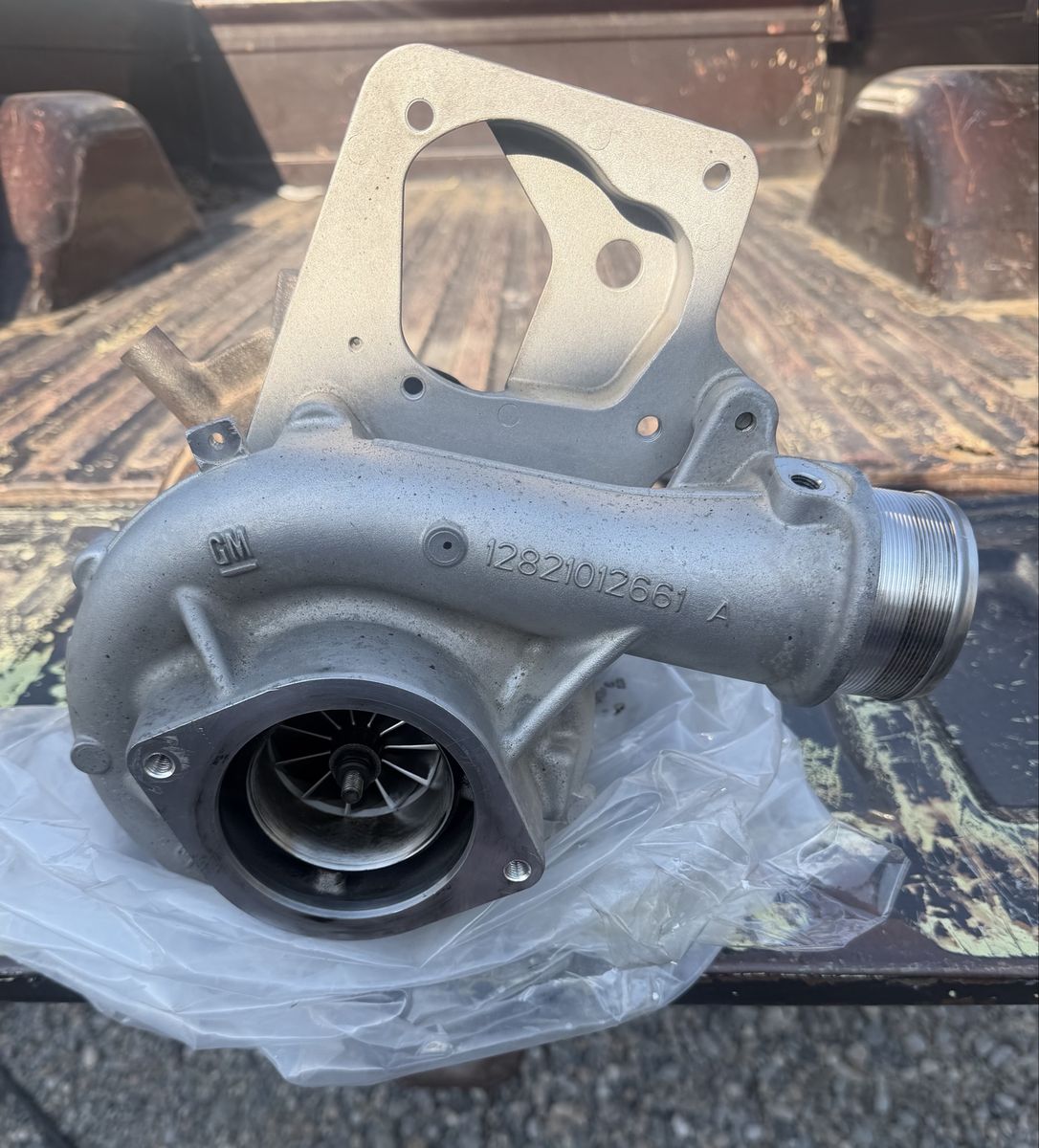 GM OEM Turbocharger Assembly - Part Number 12821012661 A used stock 2024 l5p duramax without actuator