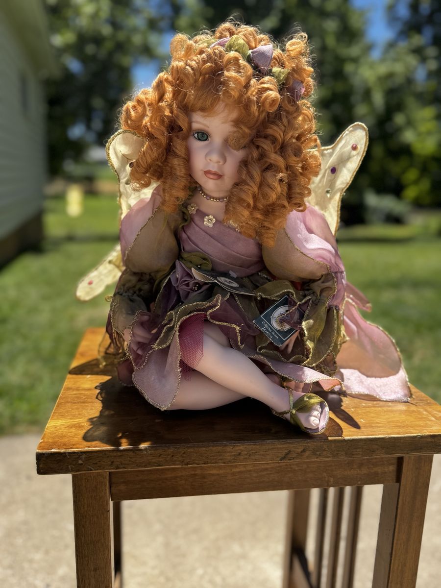 Geppeddo Collector Series "Jessica" Fairy Doll with Red Hair, Original Box & Tags