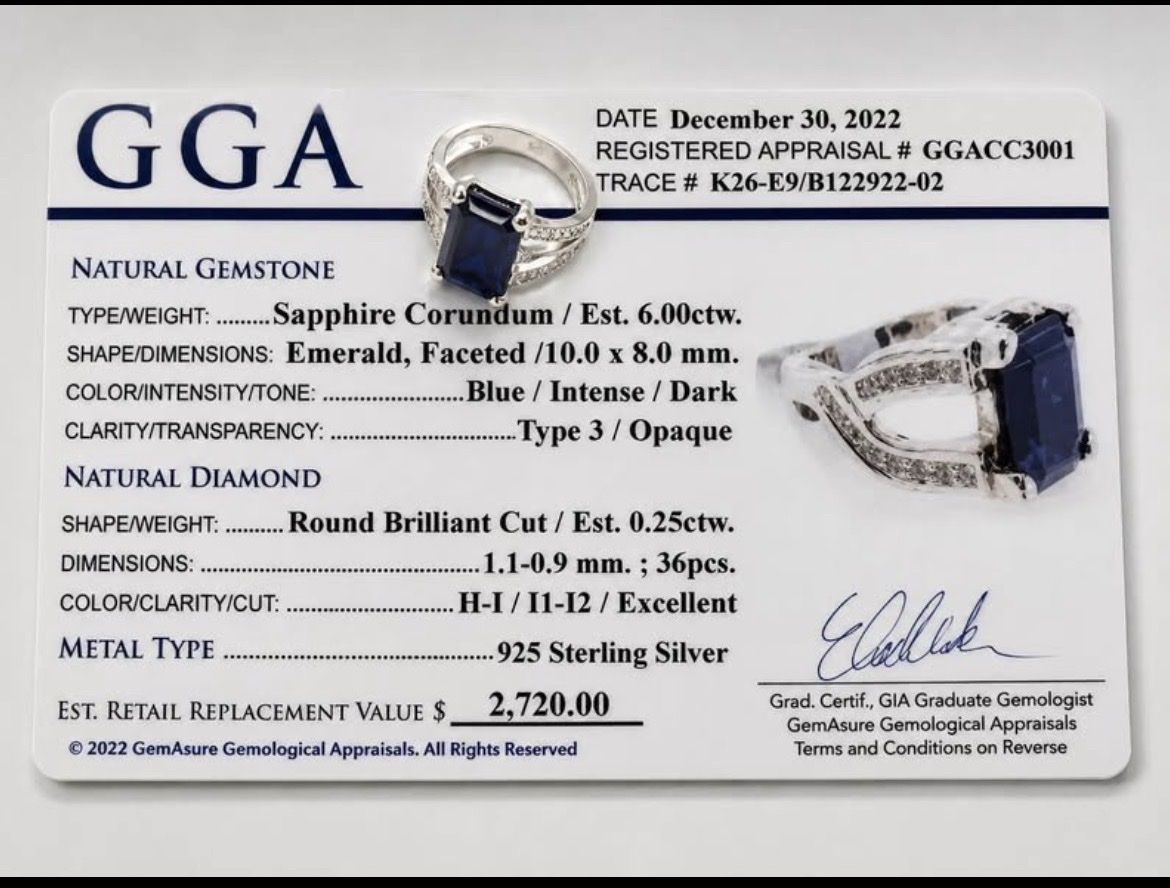 Beautiful Sapphire & Diamond Ring