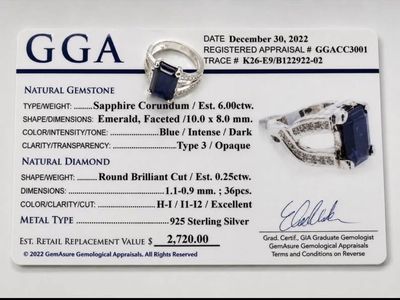 Beautiful Sapphire & Diamond Ring