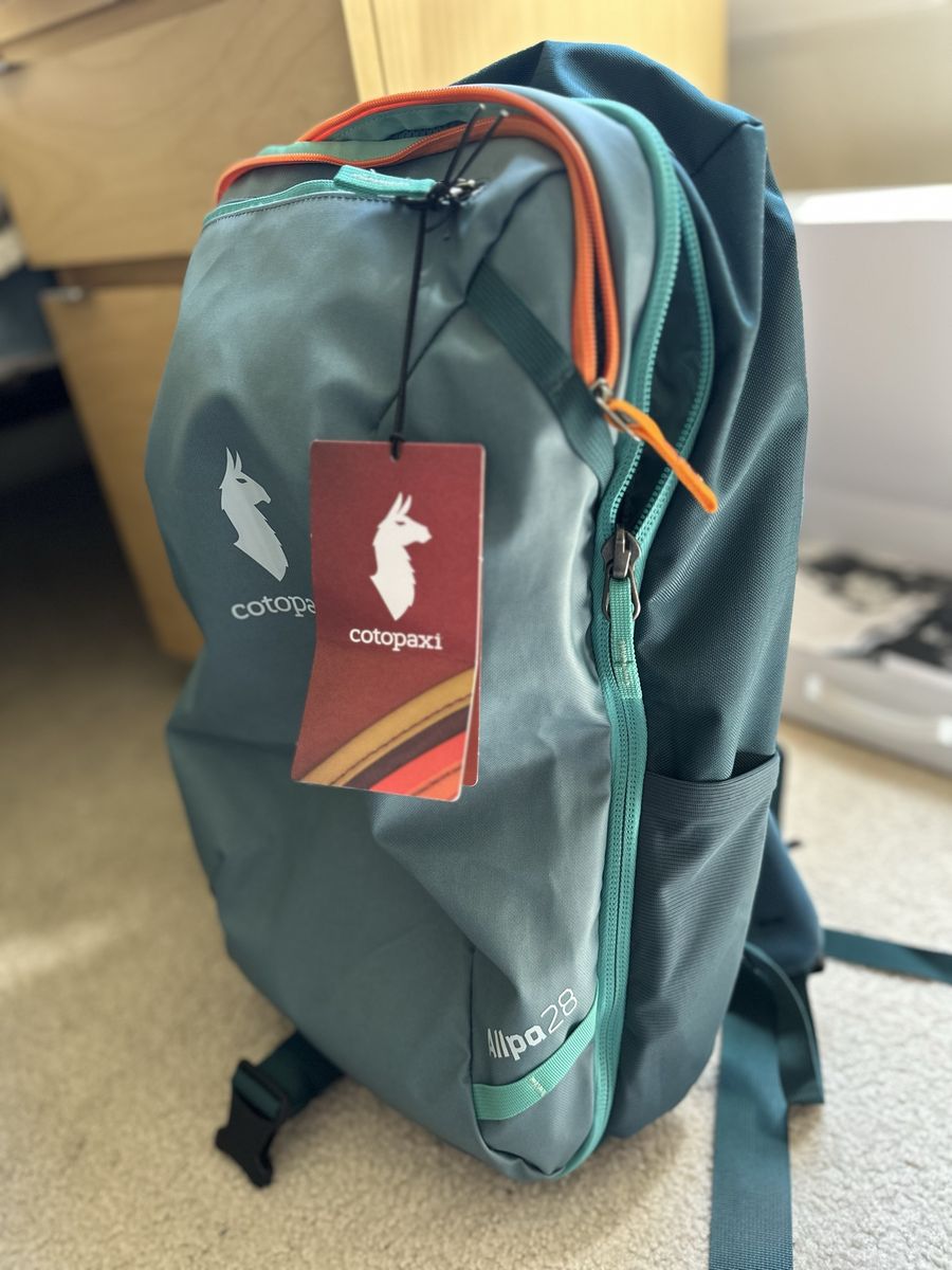 Cotopaxi Allpa 28L Travel Pack Backpack Blue Spruce/Abyss New with Tags