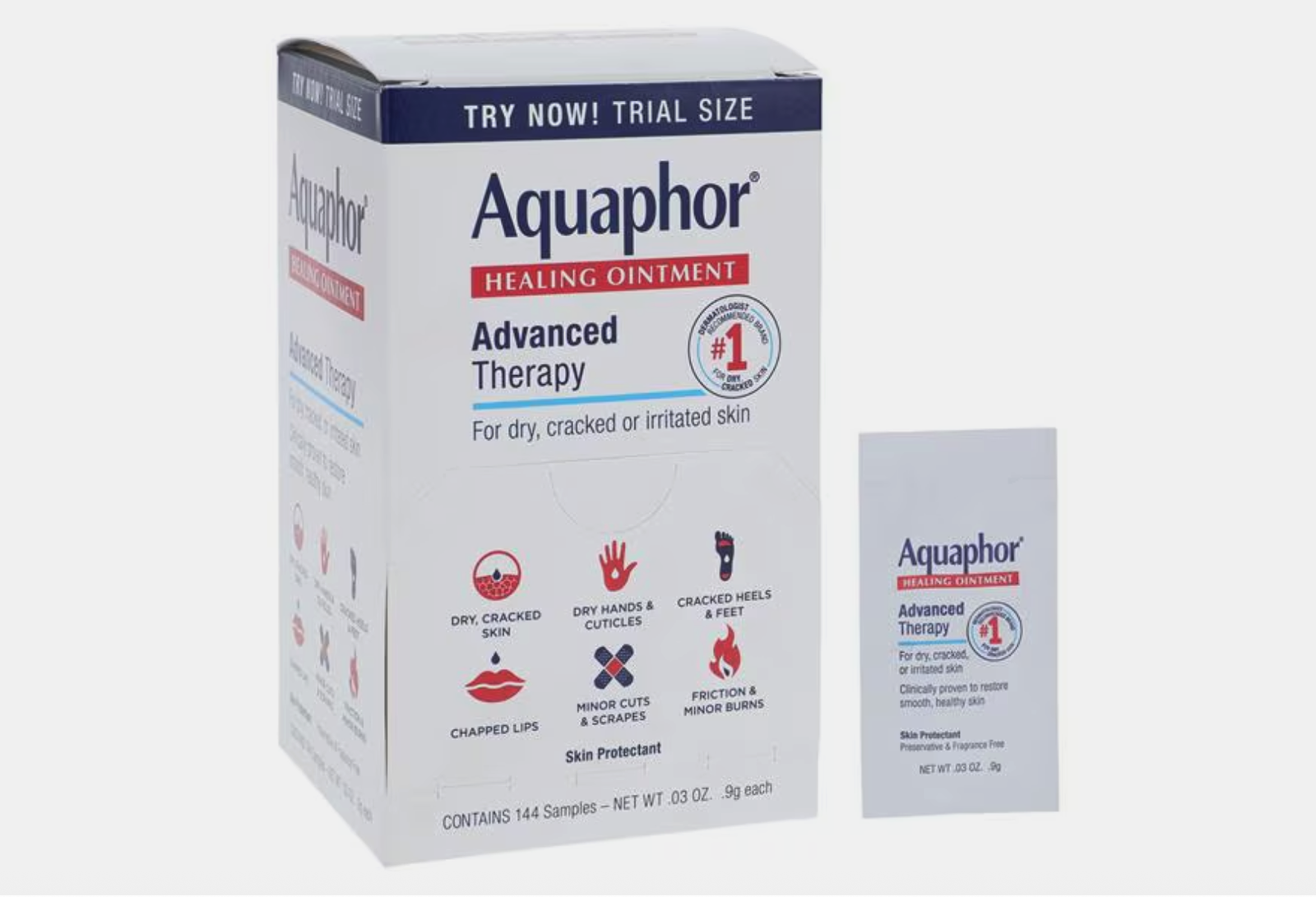 Aquaphor Healing Ointment 0.9g Unit Dose 144/Box Fragrance Free Skin Protectant