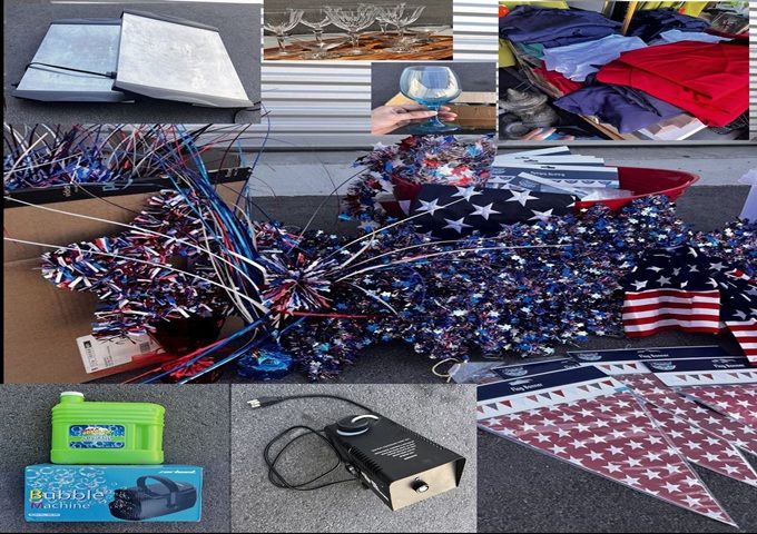 PARTY DECORATIONS 4th of July 250 ANNIVERSARY Pioneer Days RED WHITE & BLUE Patriotic Decor