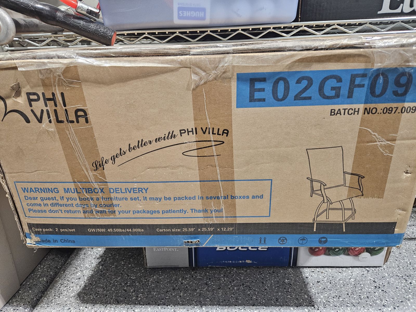 Phi Villa Swivel Bar Chairs  (New) Model # E02GF097