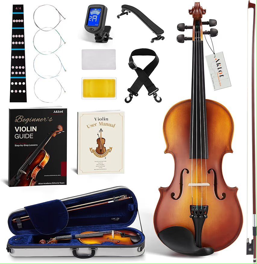 AKLOT Handcrafted Full Size Violin full size NEW!