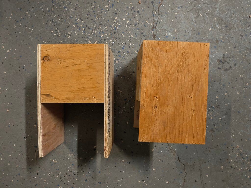 Small wood storage boxes/scent boxes