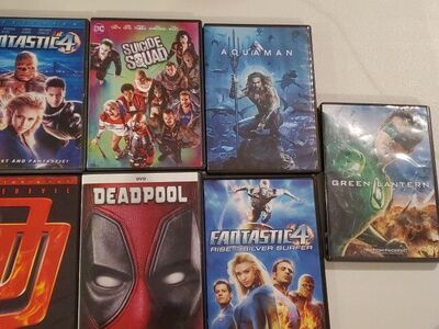 DVDs Marvel and DC