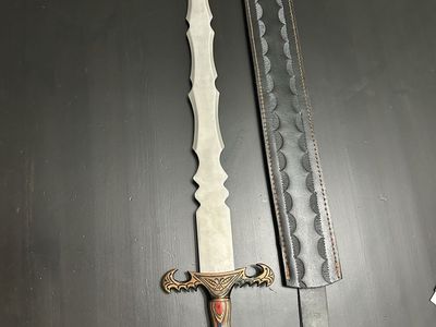 3-Foot Decorative Fantasy Sword with Scabbard and Detailed Grip
