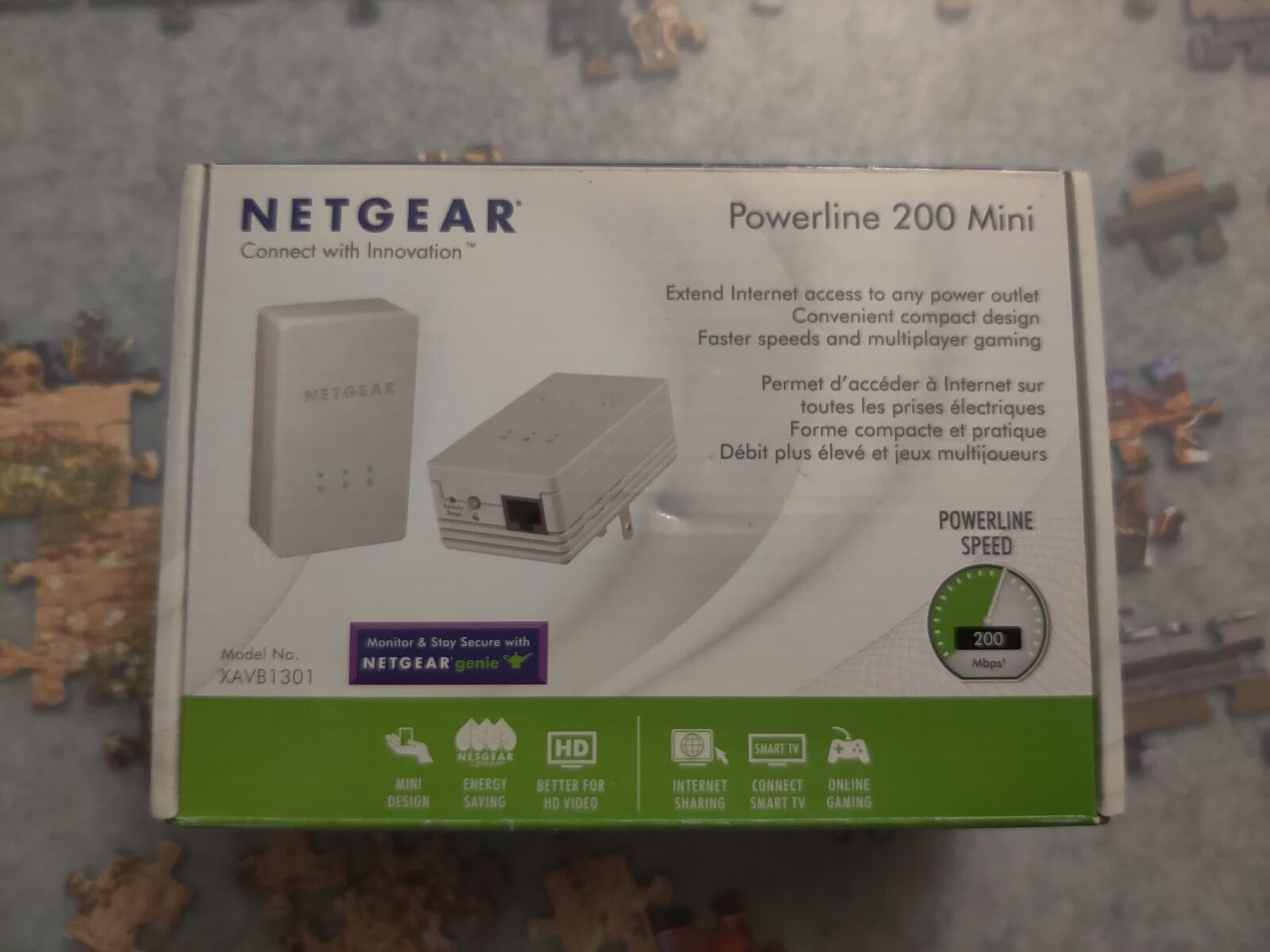 NIB Netgear Powerline Mini 200 Powerline Ethernet