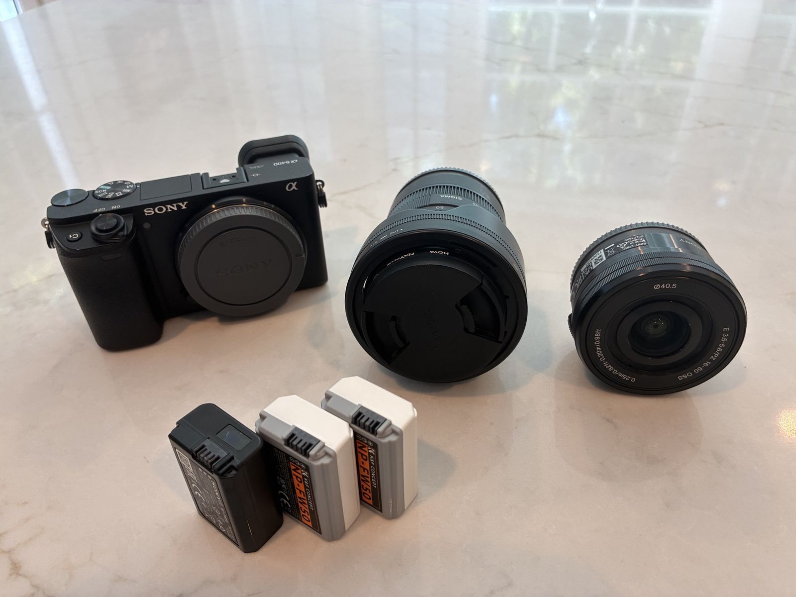 Sony a6400 with two lenses, ultimate everything setup