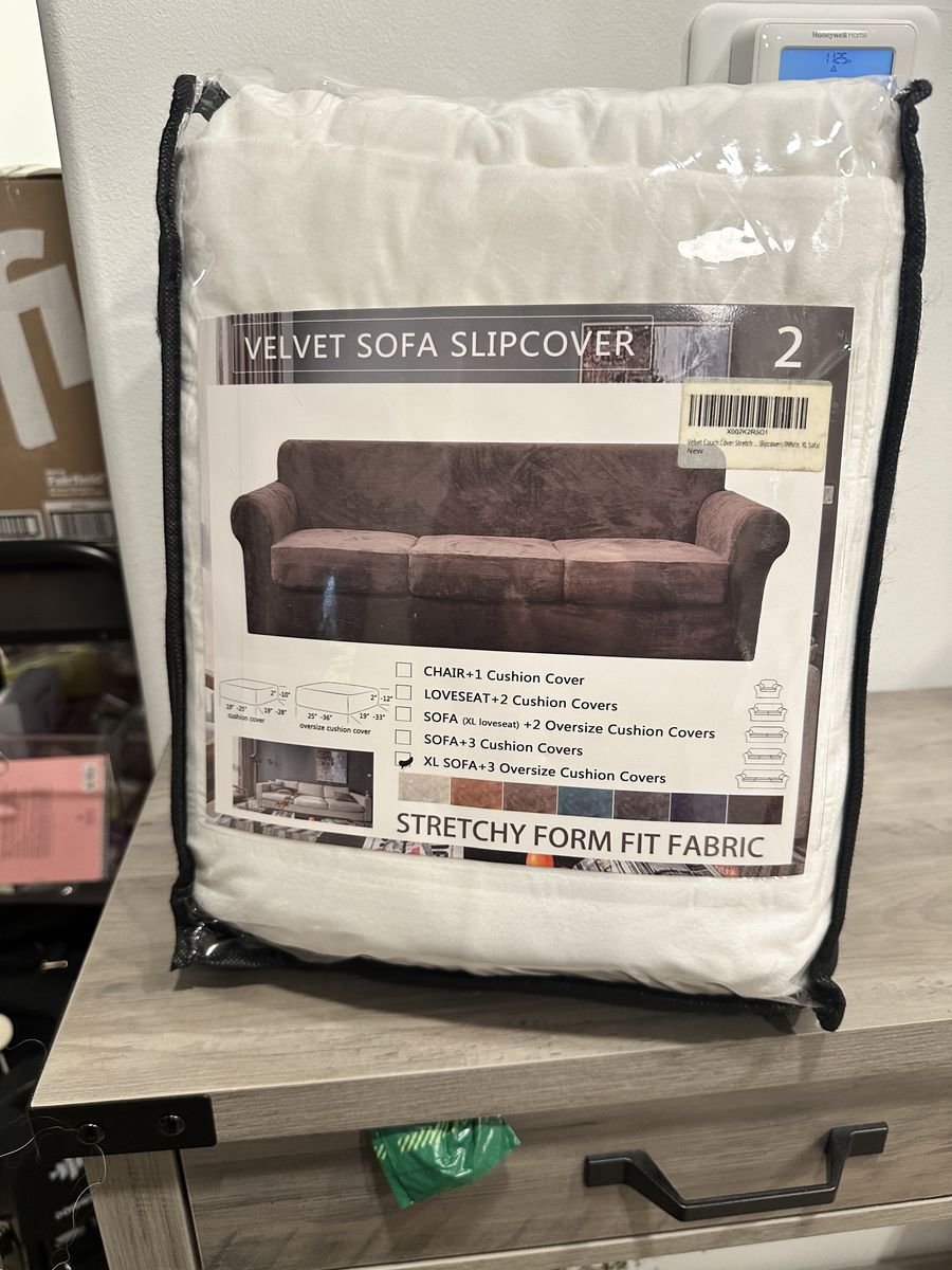 Velvet Sofa Slipcover $50