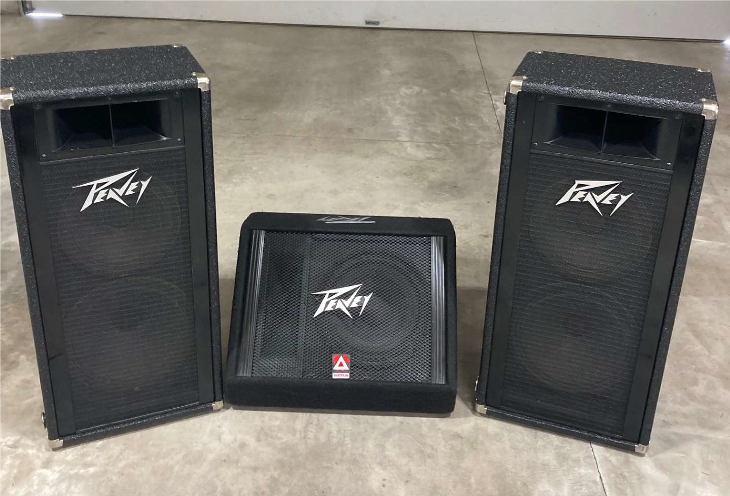 $250 or best offer for Pair of Peavey 1210HS main speakers and one Peavey TLM 112 floor monitor
