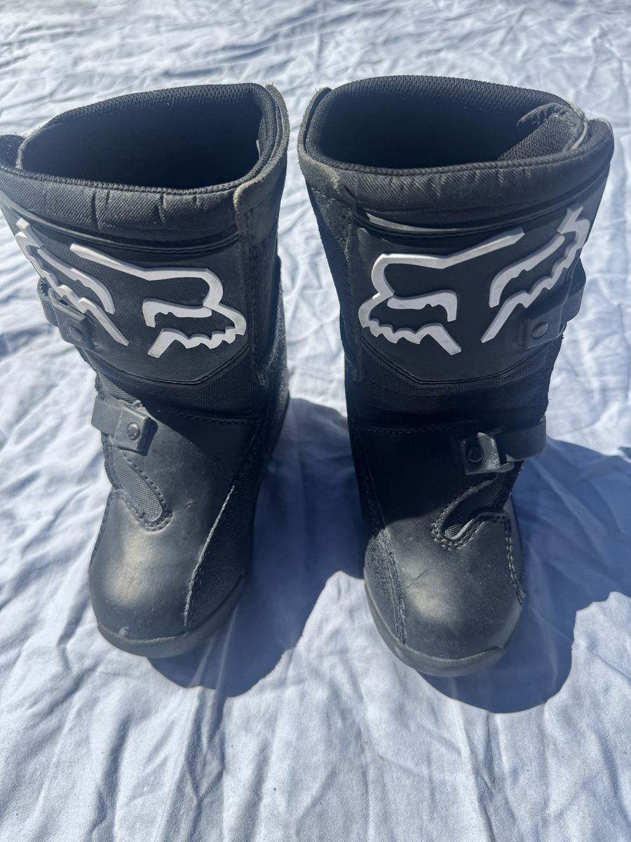 Fox Racing Comp 5 Youth Motocross Boots – Kids Size 11 – Black/White – $60