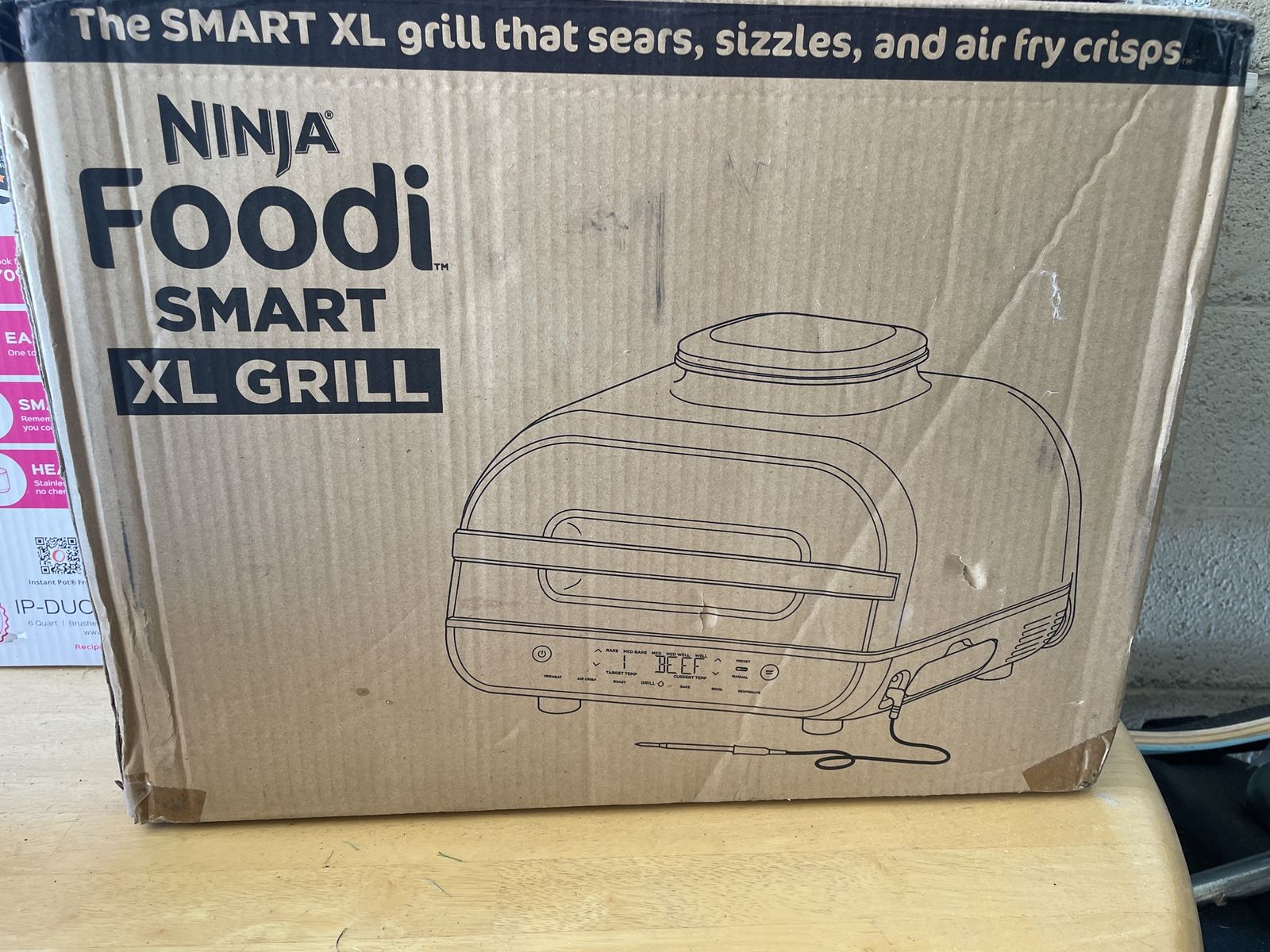 Ninja Foodi Smart XL Grill: Sears, Sizzles, Air Fries - New in Box