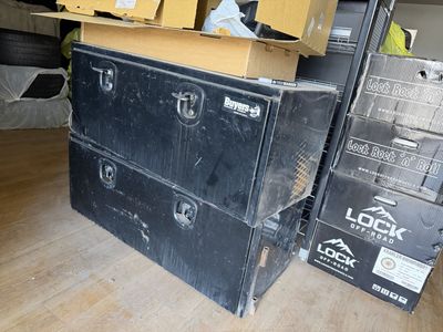Buyers Products 48" Steel Heavy-Duty Truck & Trailer Storage Boxes (Pair)