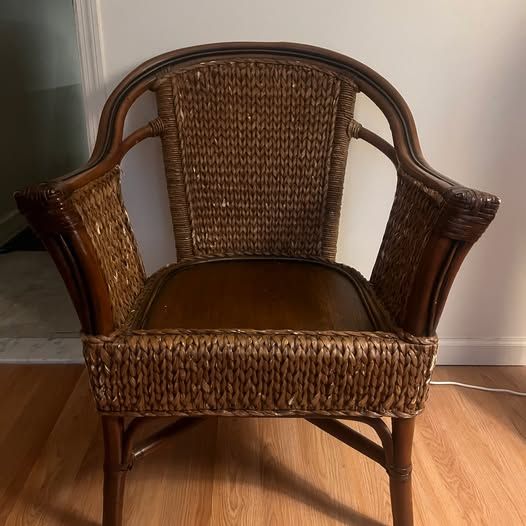 Brown Wicker Chair
