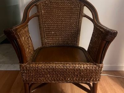 Brown Wicker Chair