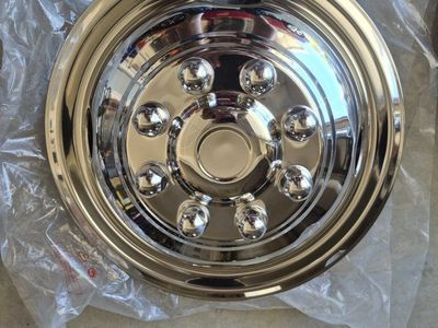 Dually/motorhome Chrome Wheel Simulators Hub Covers Set