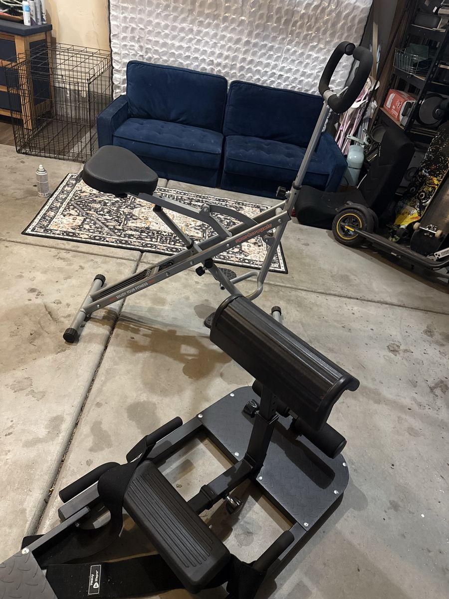 exercise bike & a leg machine