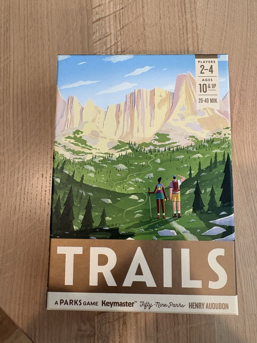 TRAILS Board Game (by Keymaster Games) - Brand New / Unplayed Condition