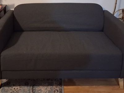Gray loveseat