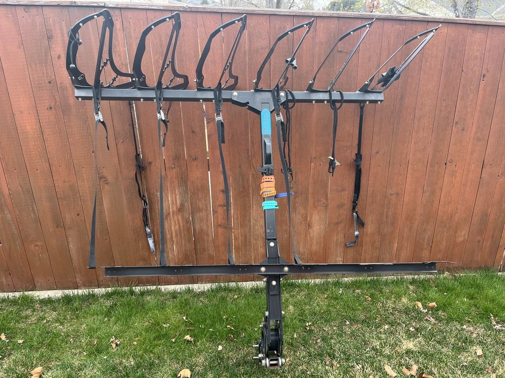 6 bike upright rack