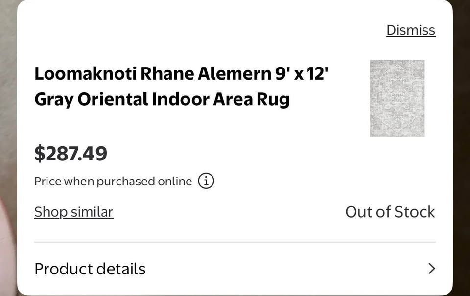 9' × 12' Gray Oriental Indoor Area Rug
