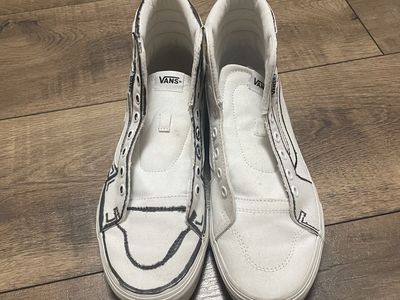 White high top Vans