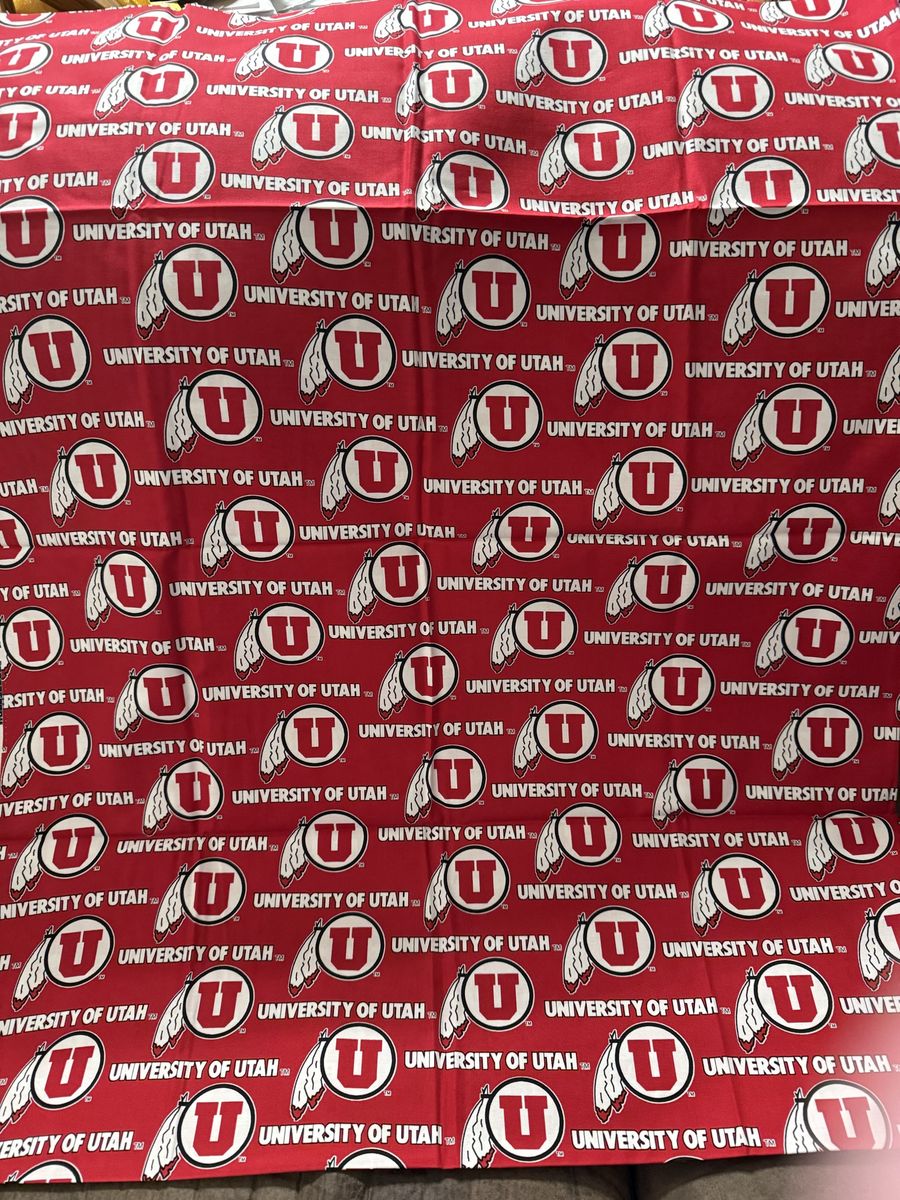 Fabric University of Utah 100% cotton
