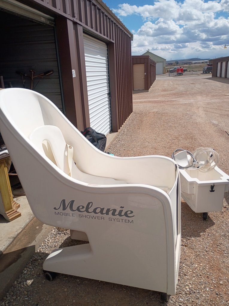 Melanie Mobile Shower System Portable Bathtub with Seat and Hoses