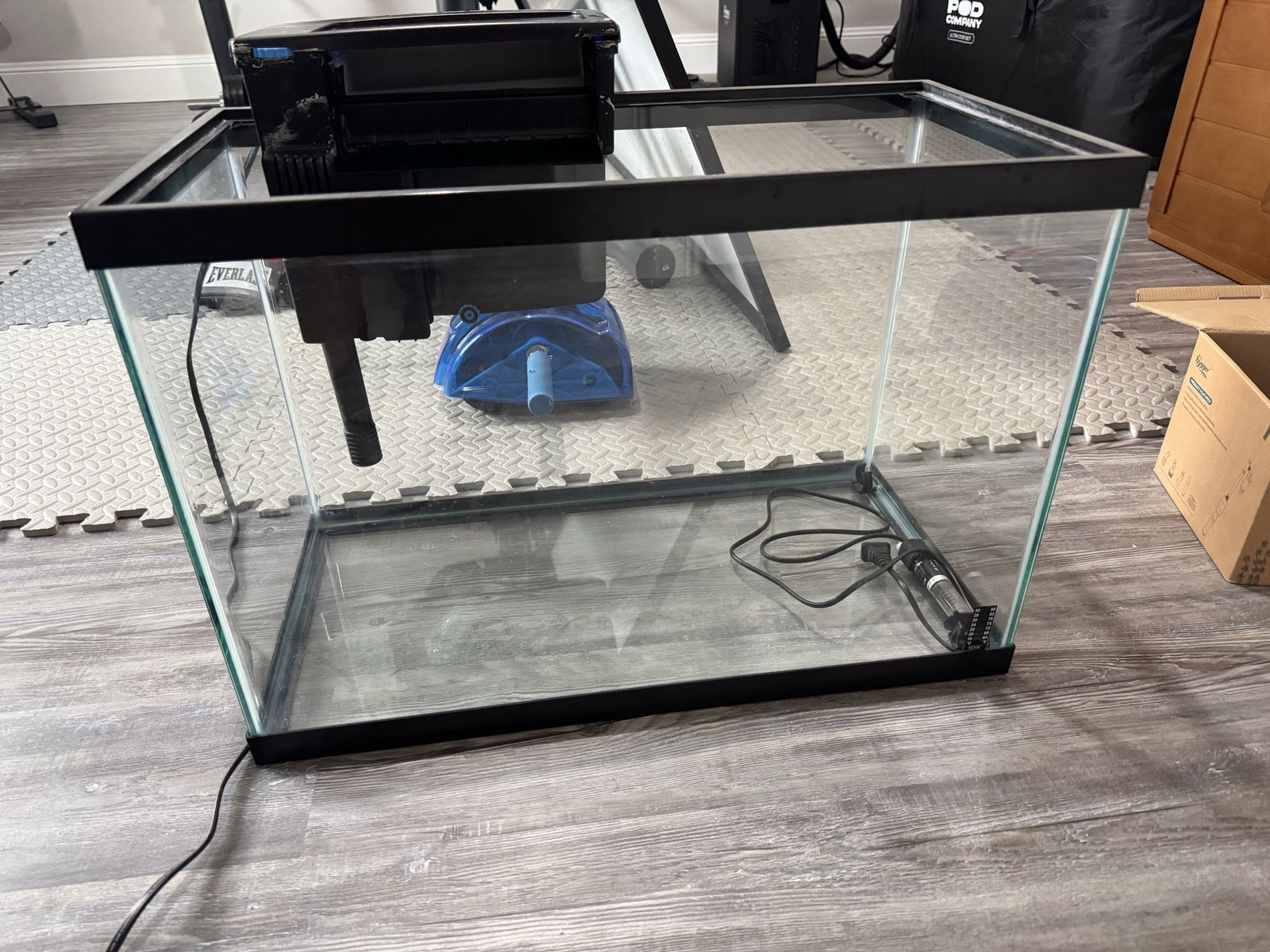 20 gallon high, tidal 110, bubbler, heater