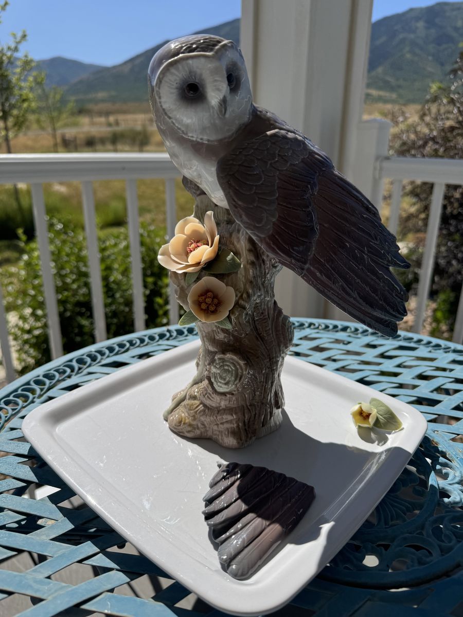 Lladro, "Owl", #8157 - Box - Restoration Piece - READ